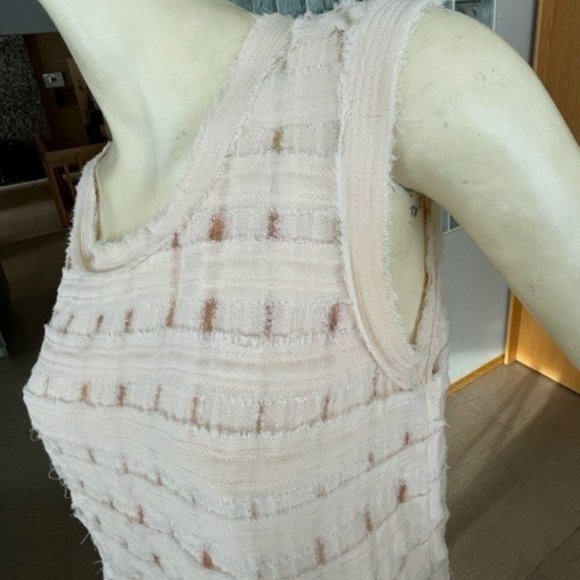 Unique SLEEVELESS SACK DRESS by GAT RIMON, XS Pale Pink/Coral, Mid-Thigh Length - Picture 3 of 16